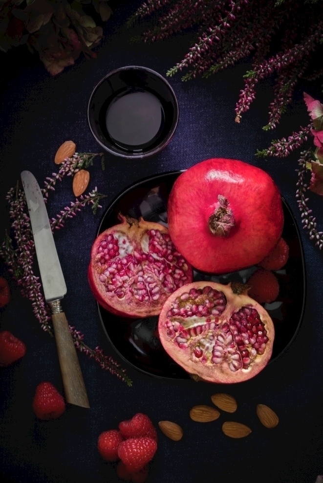 石榴 果 果实 水果 新鲜 食物 食品 生物世界