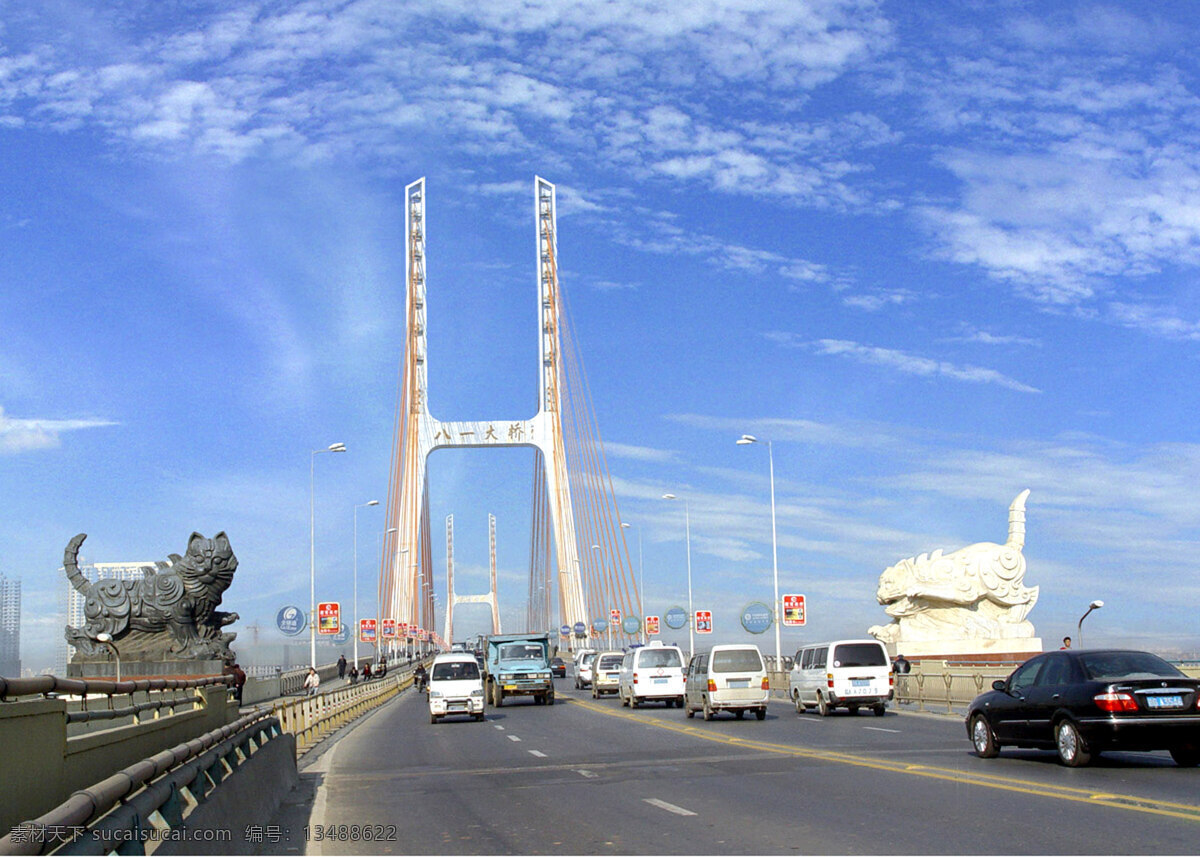 南昌 八 大桥 标志建筑 背景 图 家居装饰素材 建筑设计