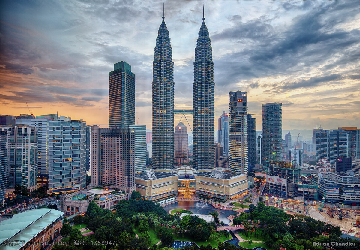 吉隆坡 石油 双塔 高楼 繁华 都市 双子塔 摩天楼 双子楼 马来西亚 石油双塔 都市风光 高楼大厦 现代建筑 摩天大楼 吉隆坡双子塔 自然景观 建筑景观