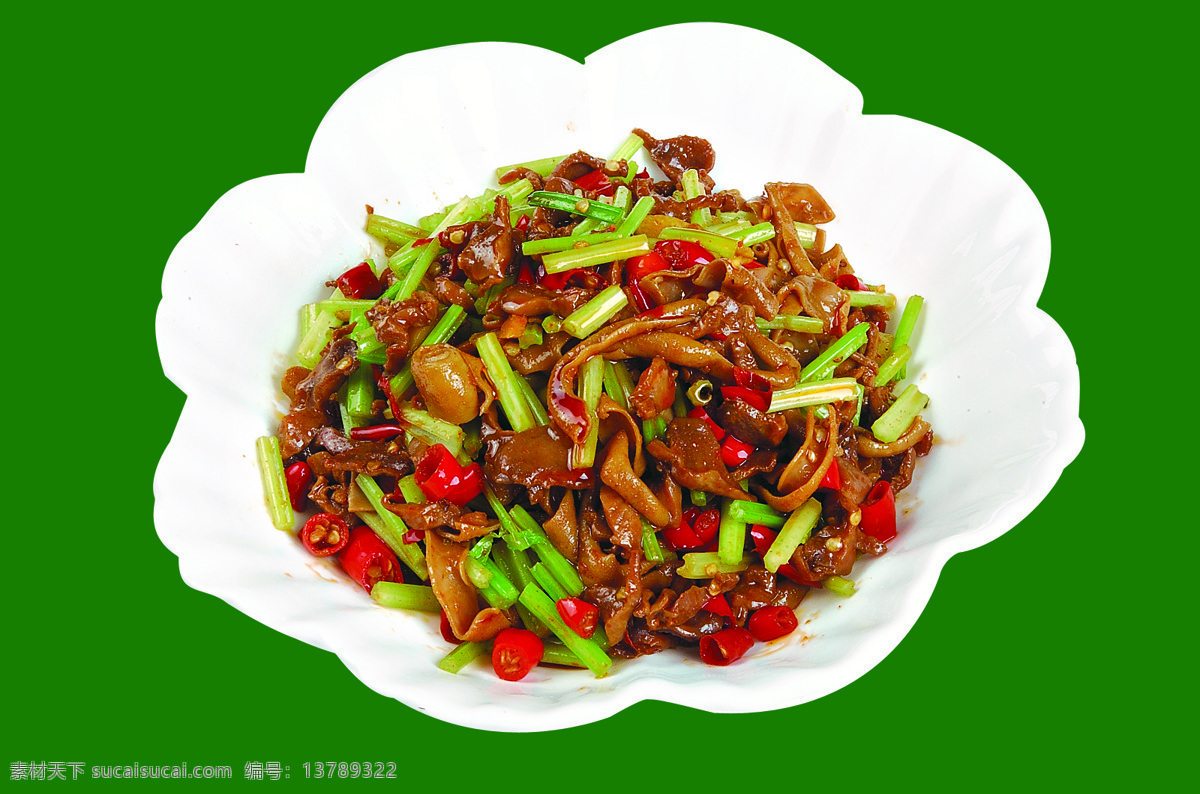 小炒鸡鸭杂 传统美食 餐饮美食