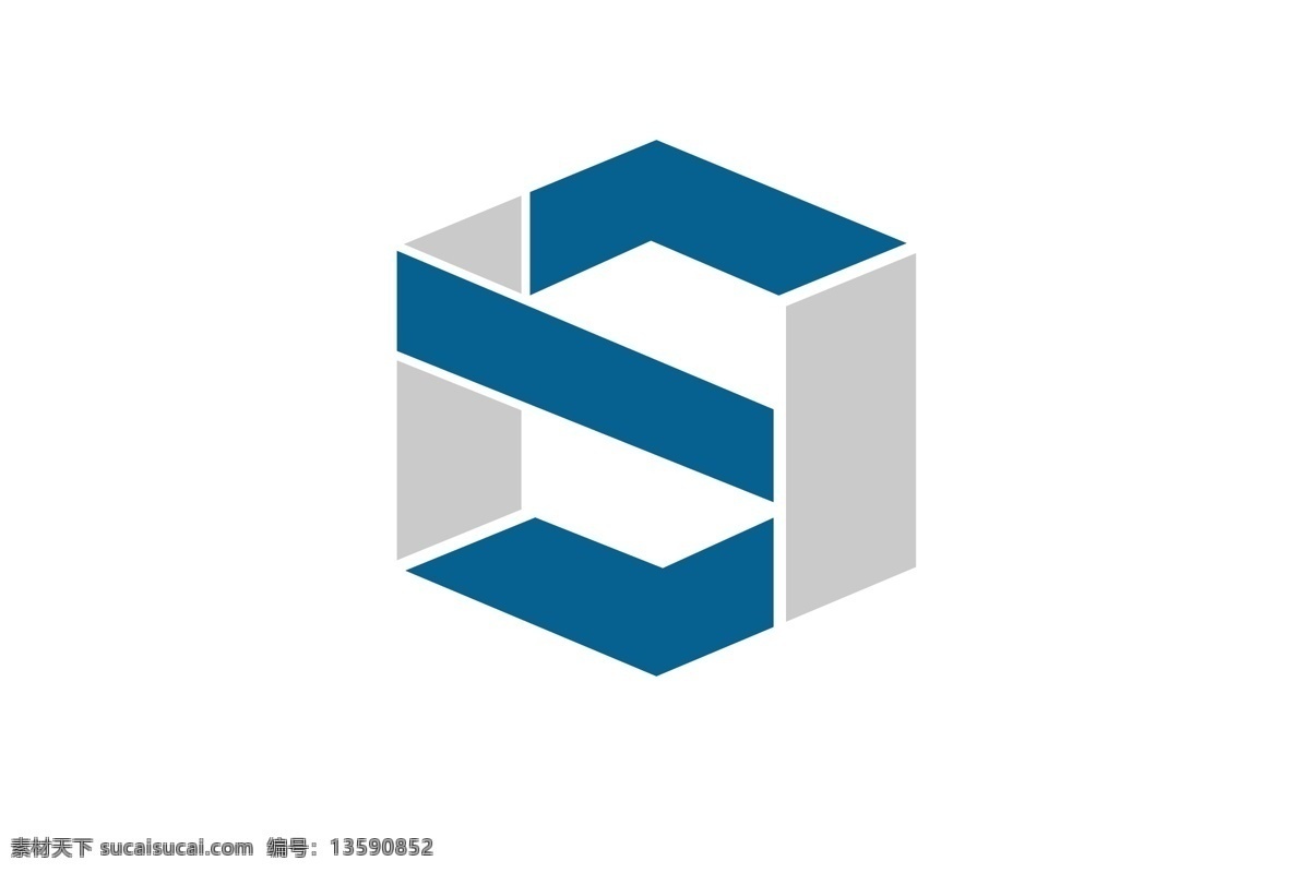 企业logo hs 企业 logo 蓝色 简洁 标志图标 标志