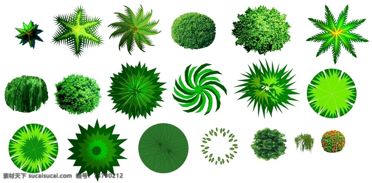 景观平面植物 景观设计 灌木 植物 植物平面图 景观平面图 园林 平面 彩图 园林设计 灌木平面图 树木 彩 绘图 psd贴图 分层 源文件