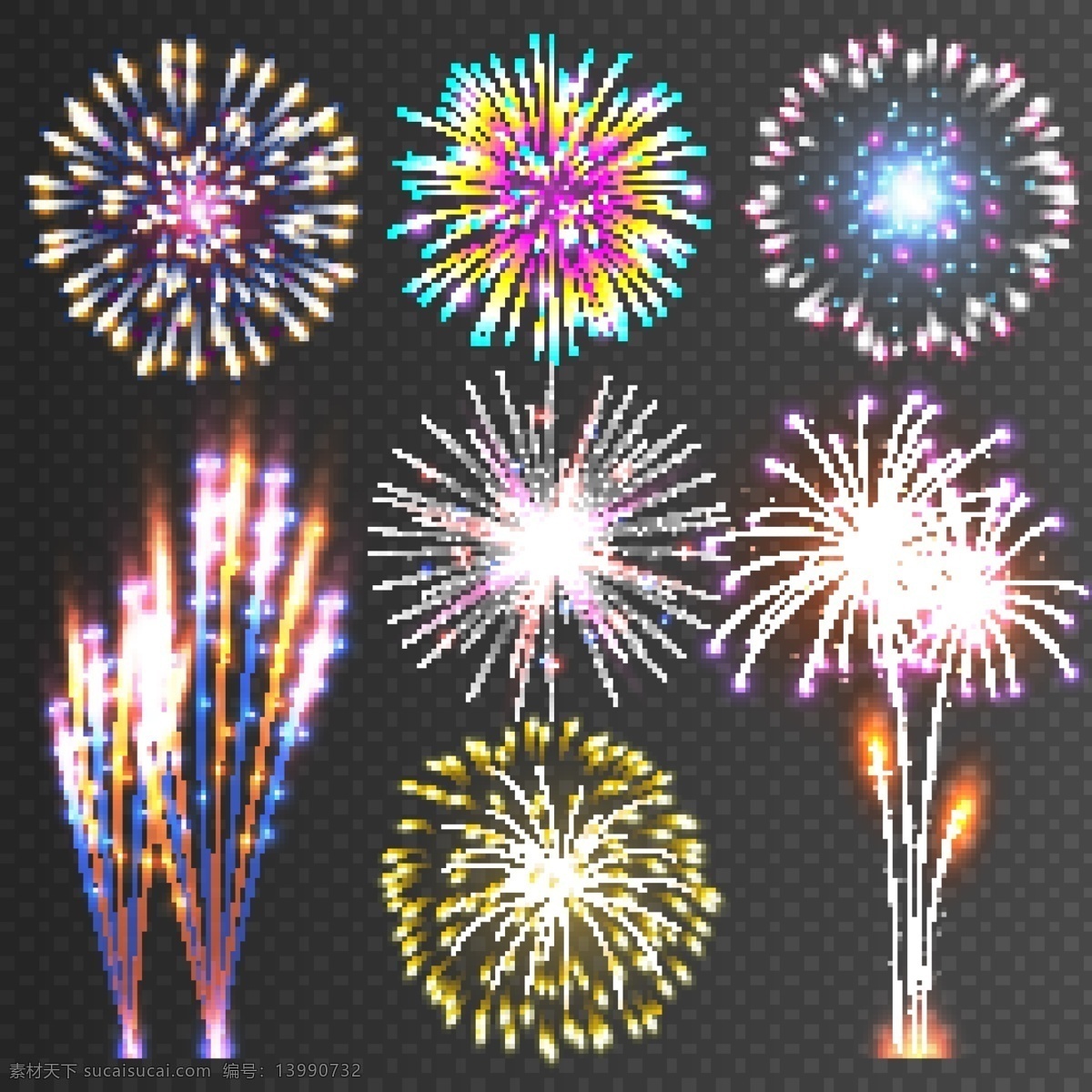 节日 喜庆 矢量 烟花 背景 矢量设计素材 彩色矢量图 节日庆典 矢量线条 节日背景 喜庆背景
