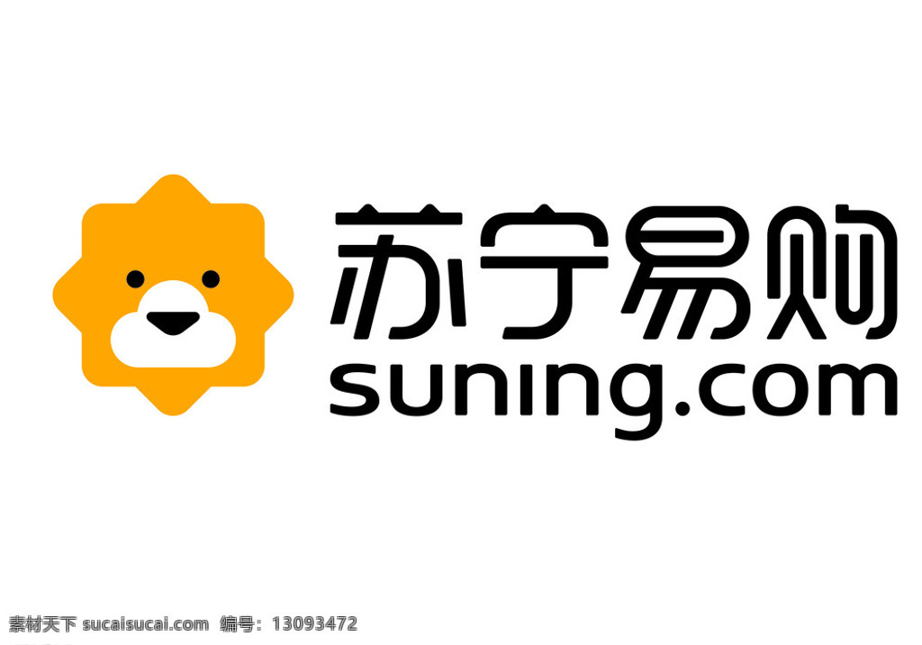 苏宁易购 小 狮子 logo 标志 矢量 矢量图库 标志图标 企业 白色