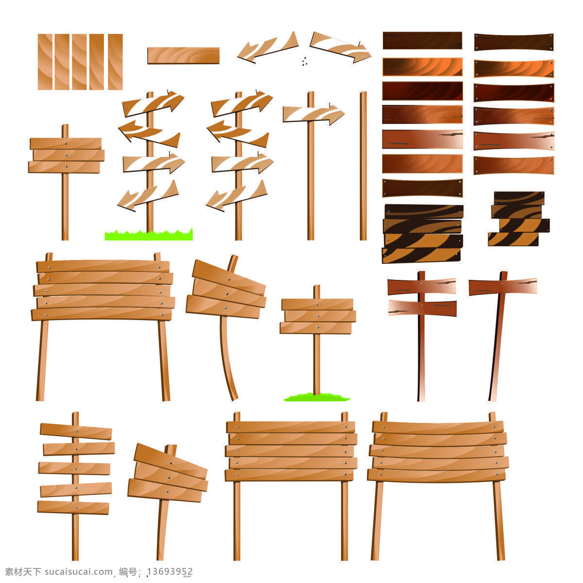 公告板 公告牌 箭头 木板 其他矢量 矢量素材 矢量图库 矢量指示牌 木纹 指示牌 矢量 模板下载 其他矢量图