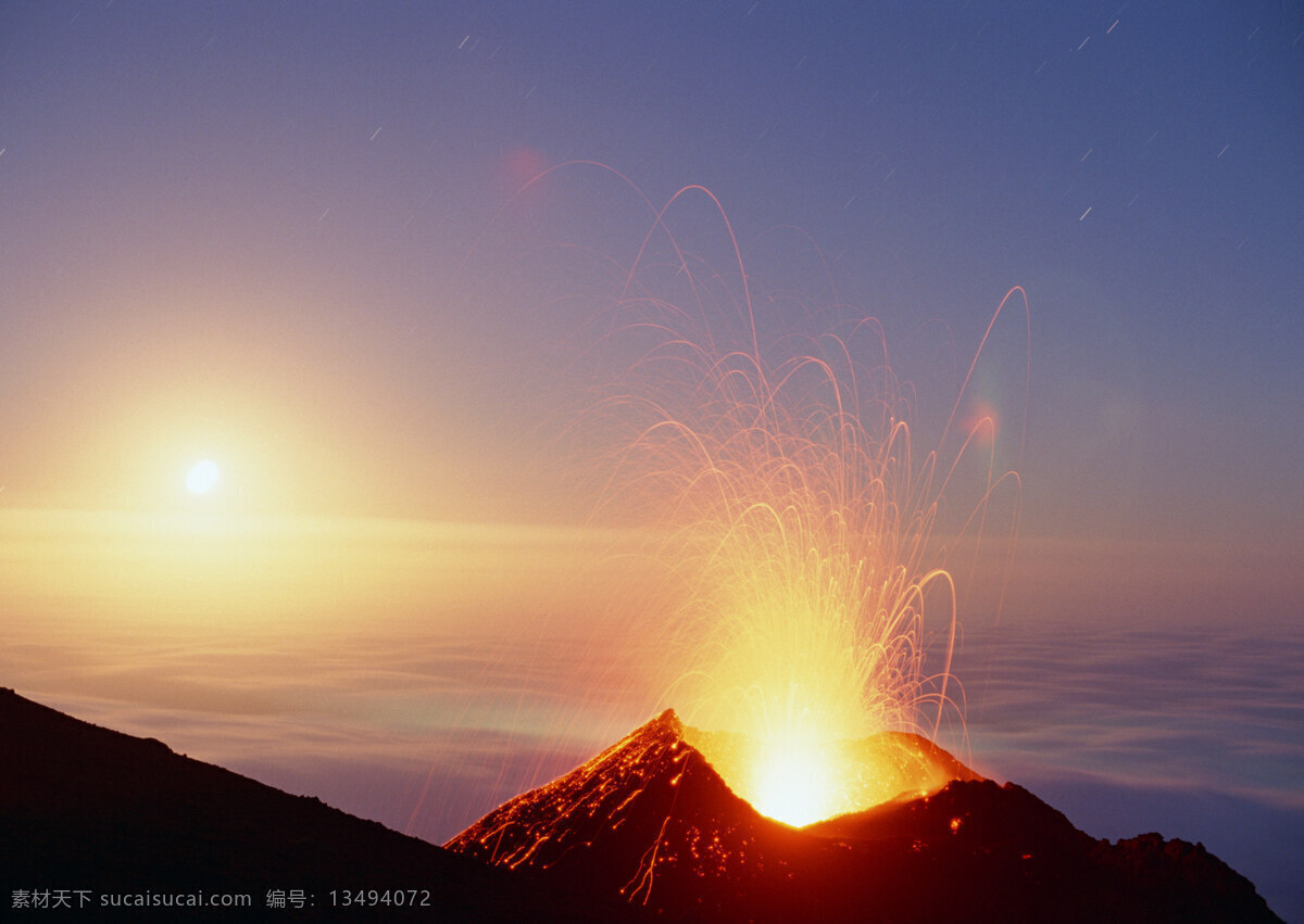 喷发的火山 火山 火山爆发 火山喷发 火山图片 火山的图片 自然景观 自然风景 摄影图库
