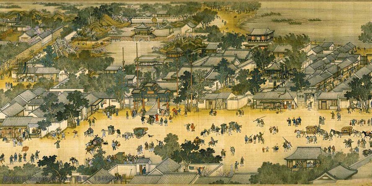 很 清晰 清明上河图 文化艺术 美术绘画 张 设计图库