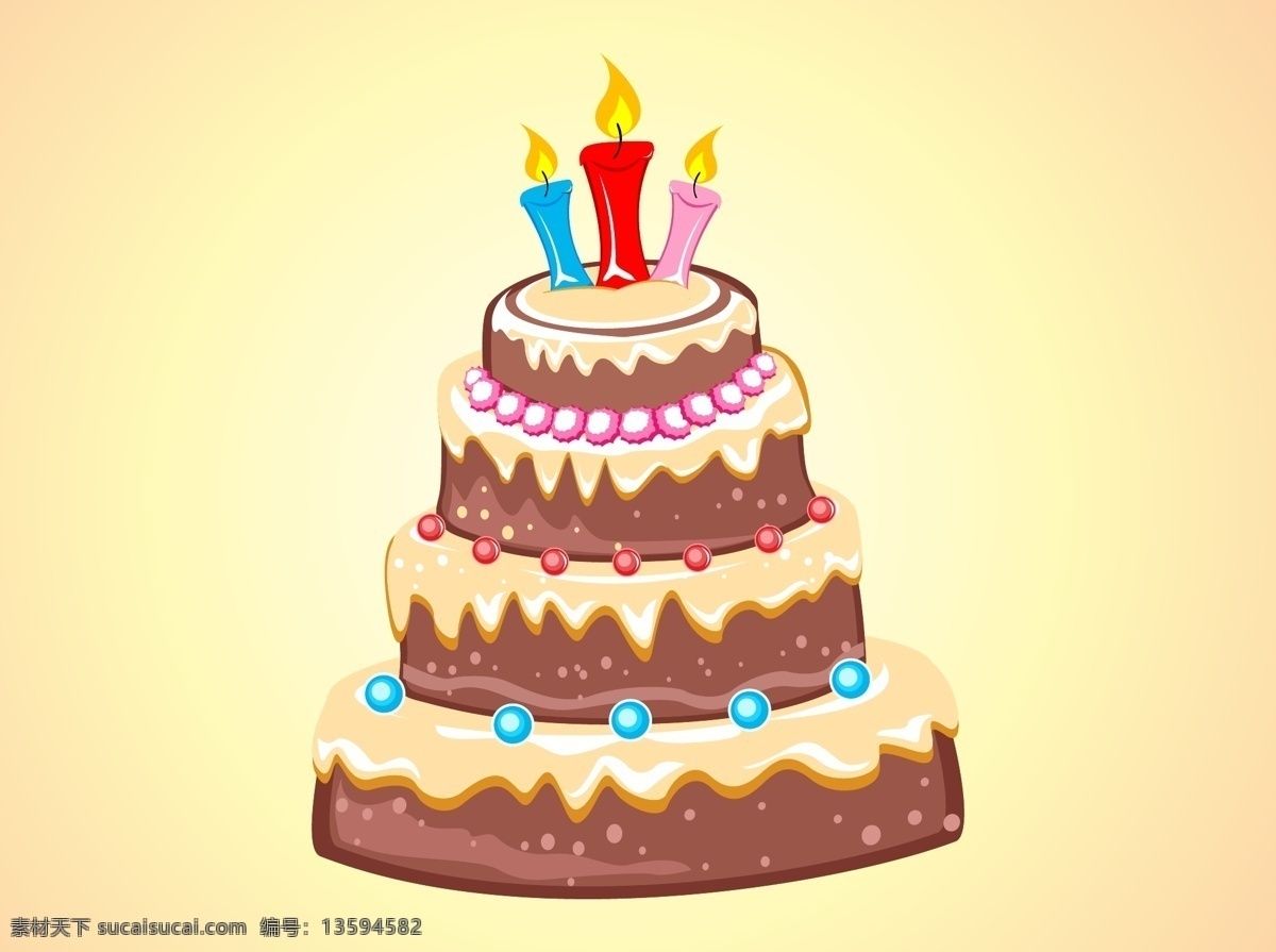 手绘 矢量 蛋糕 蜡烛 生日蛋糕 矢量素材 手绘插画 手绘蛋糕 手绘食物 手绘甜品
