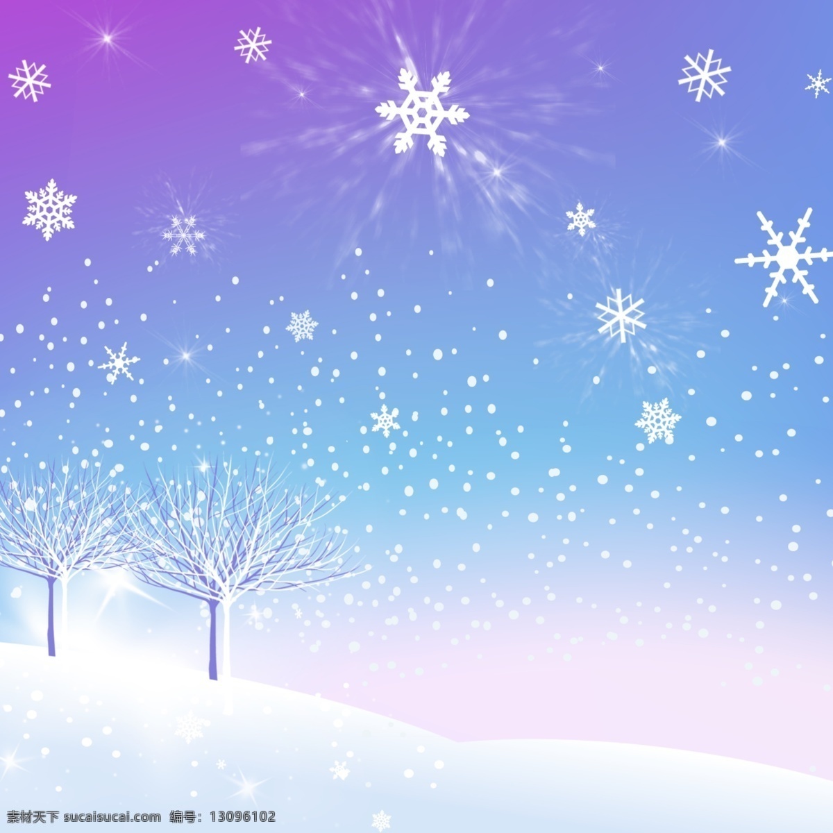 冬季 雪花 飘落 背景 图 白雪 蓝色天空 寒冷