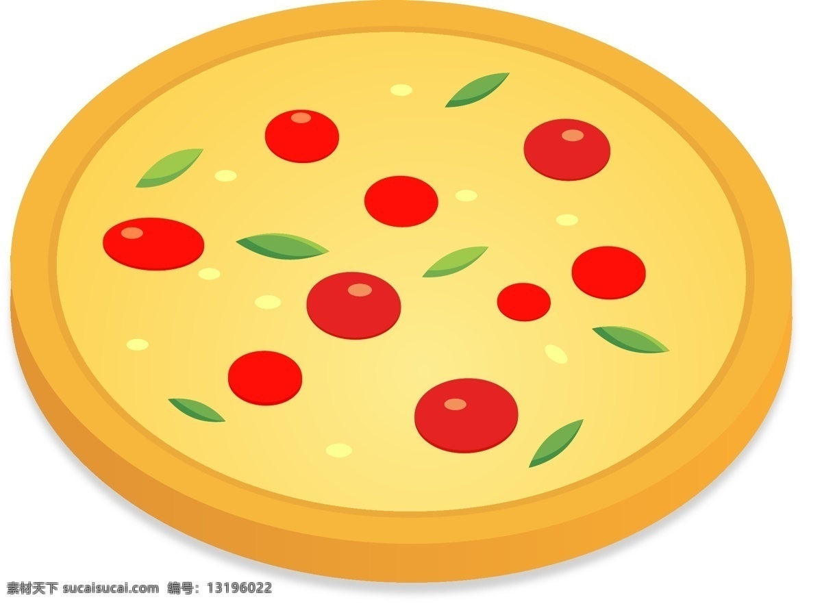 d 轴 测 图 披萨 食物 矢量 图标 设计素材 pizza 火腿 罗勒 番茄 轴测图 2.5d
