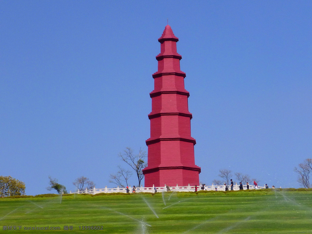 红塔山 树木 建筑物 草坪 蓝天 红塔 喷泉 景物 国内旅游 旅游摄影