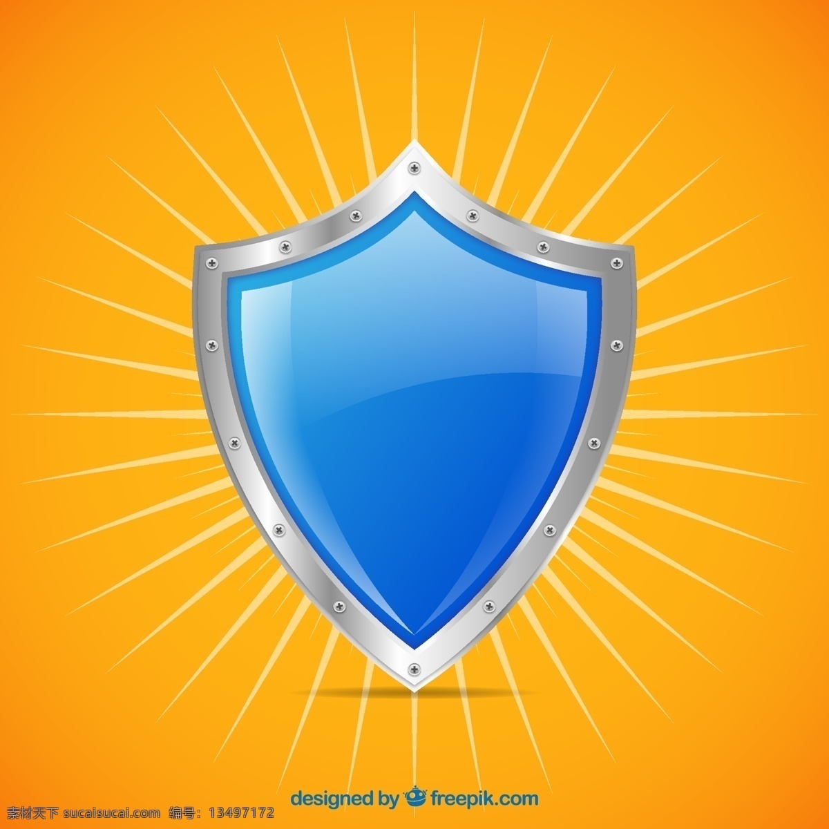 明亮蓝色盾 蓝色 金属 安全 服务 中世纪 病毒防护 明亮 保护 防火墙 防病毒 后卫 图标 高清 源文件