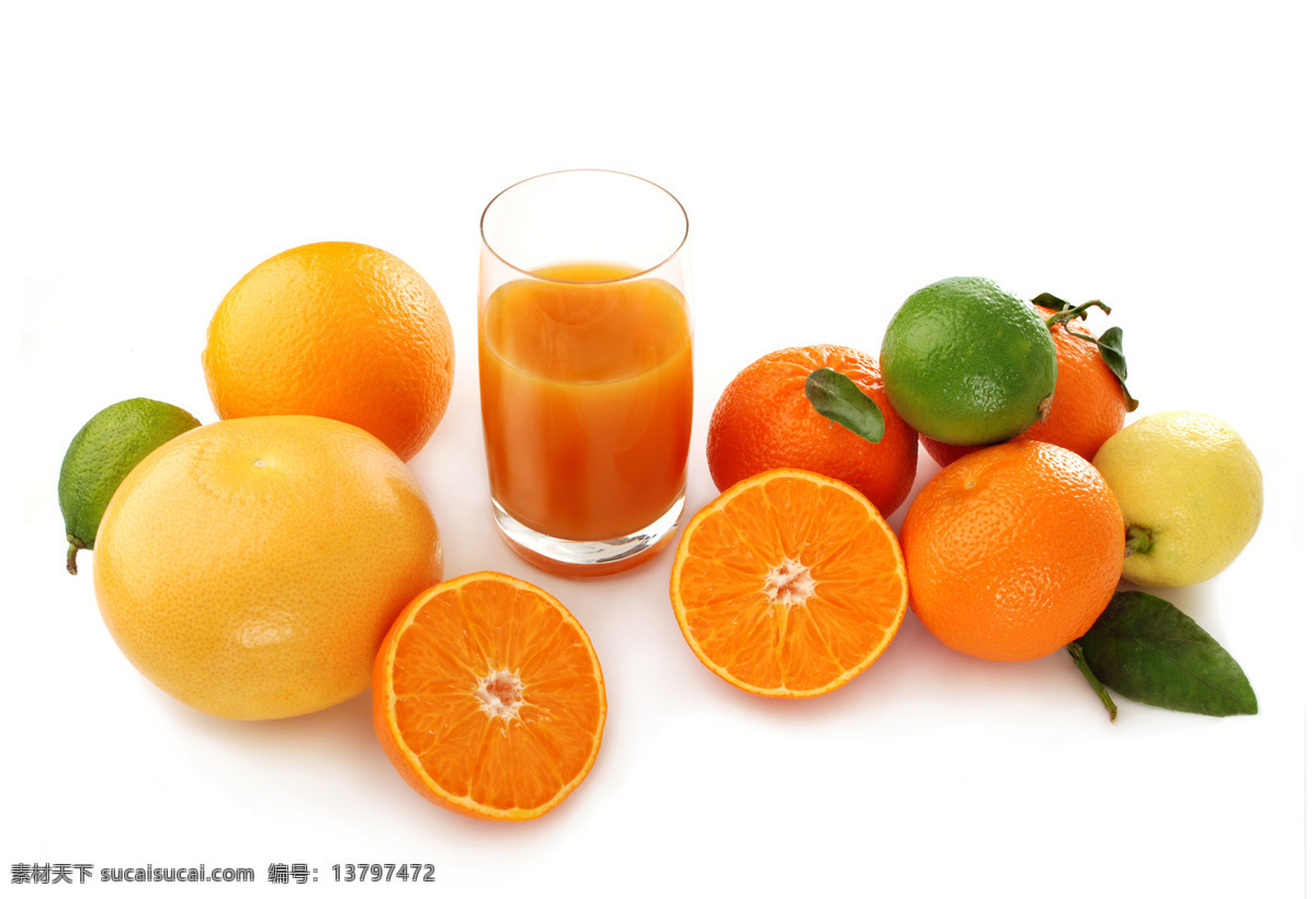 水果 果汁 新鲜水果 摄影图 橙 水果切面 切开的水果 桔子 柠檬 水果图片 餐饮美食