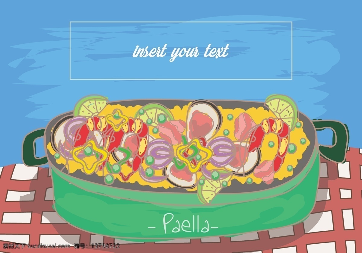韩式美食插画 美食插画 手绘美食 美食 食物 矢量素材 手绘插画 韩式插画