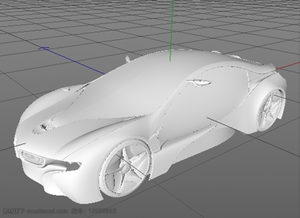 宝马 vision ed c4d 汽车 模型 造型 3d设计 其他模型