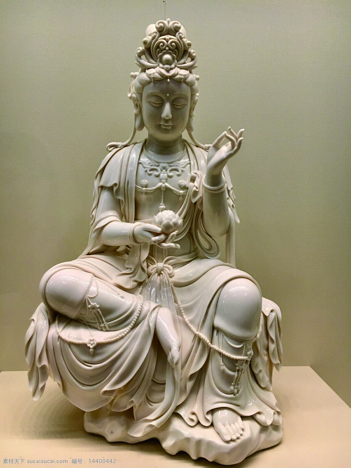白瓷佛像 佛像 工艺品 瓷器 中国 传统 文化 宗教 白瓷 文化艺术 传统文化