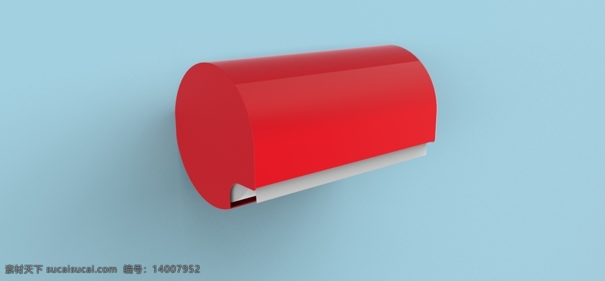 筒 纸 毛巾架 papertowelholder 3d模型素材 家具模型