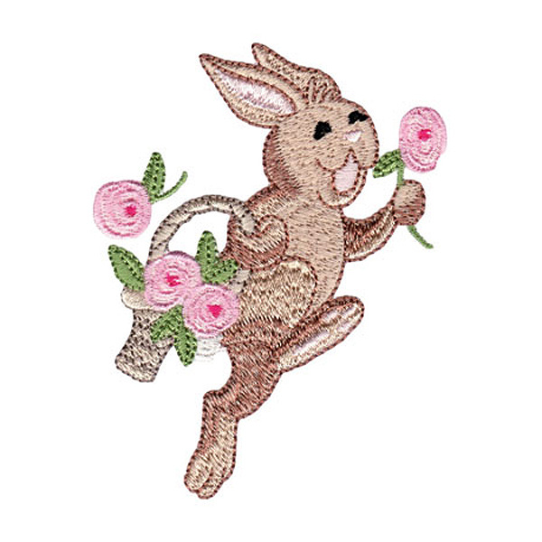 绣花免费下载 动物 服装图案 篮子 生活元素 兔子 绣花 面料图库 服装设计 图案花型