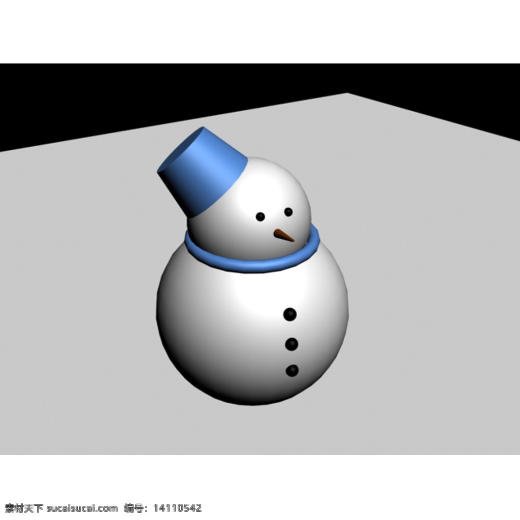 可爱 小雪 人 3d 模型 小雪人 可爱小雪人 3d模型 max 灰色