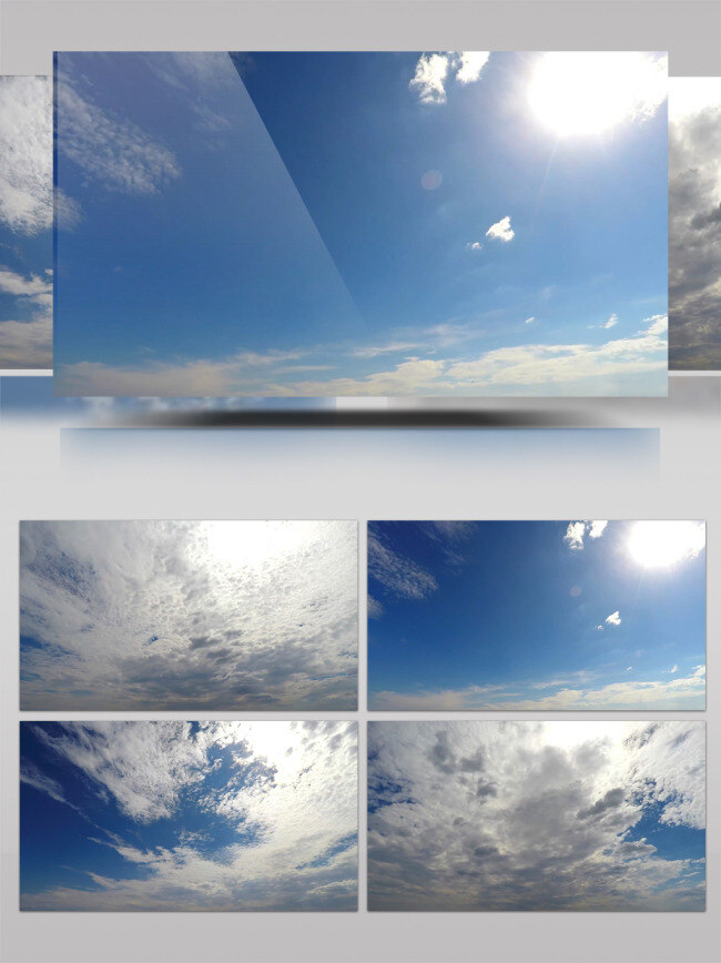 白云 大自然 空镜头 蓝天 晴朗 晴天 天气 快速 镜头