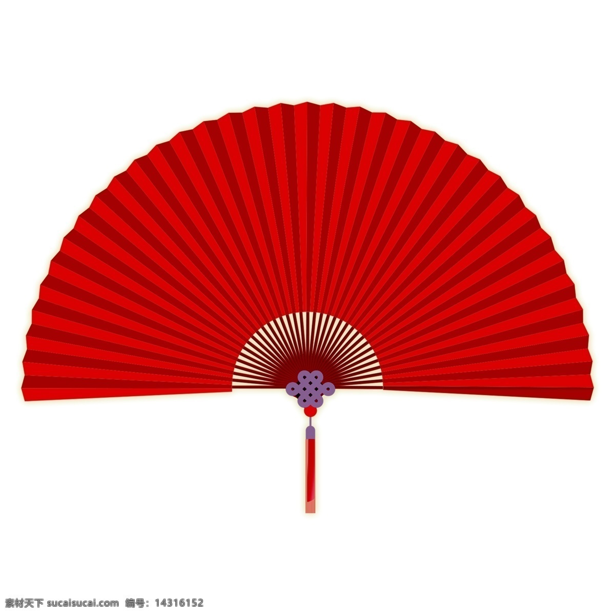 中国 风 红色 喜庆 扇子 装饰 过年 猪年 卡通 新年 手绘 png元素 免抠元素 透明素材