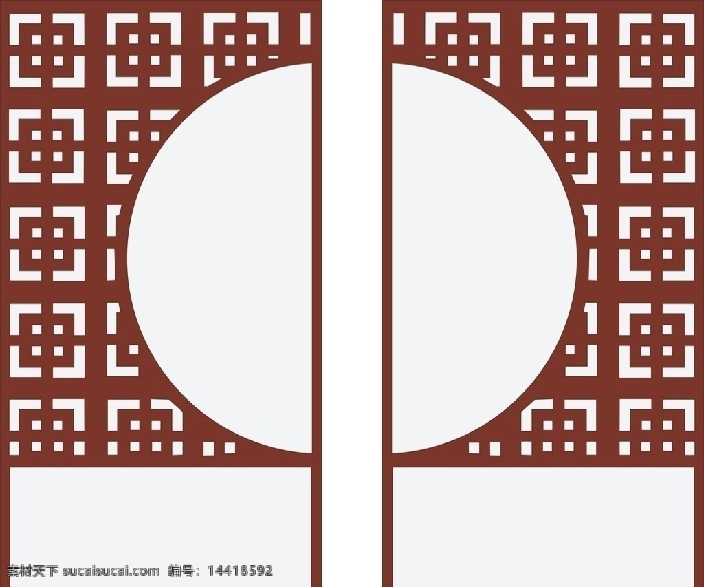 苏式古窗户 窗户 古窗 家居家具 建筑家居 矢量