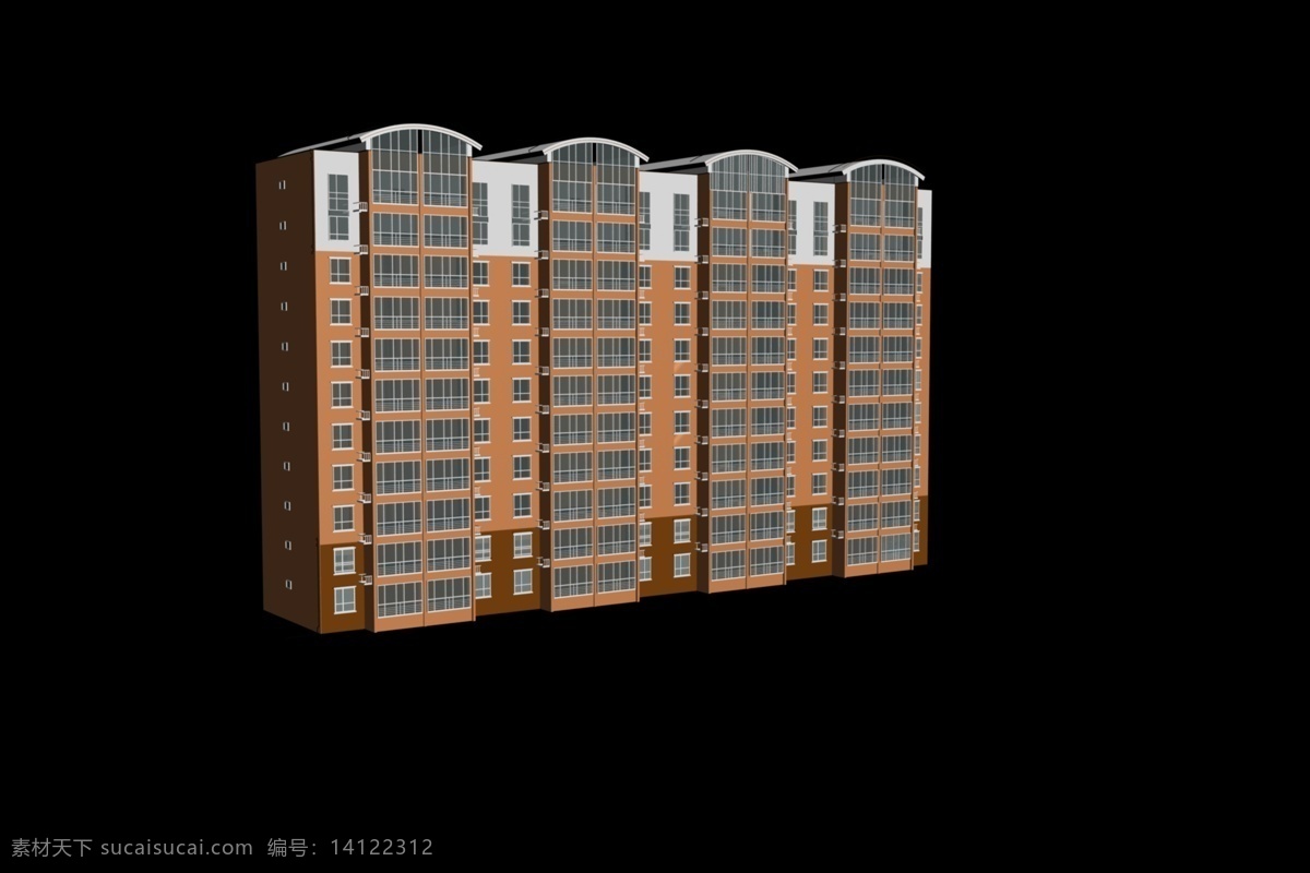 3d 模型 楼房 小区 楼房模型 3d作品 3d设计