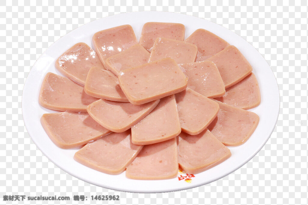 中式午餐肉 中餐美食 午餐肉片 盘装美食 整齐摆放 中式风味 肉类食品 午餐肉拼盘 肉片摆盘 火锅配菜