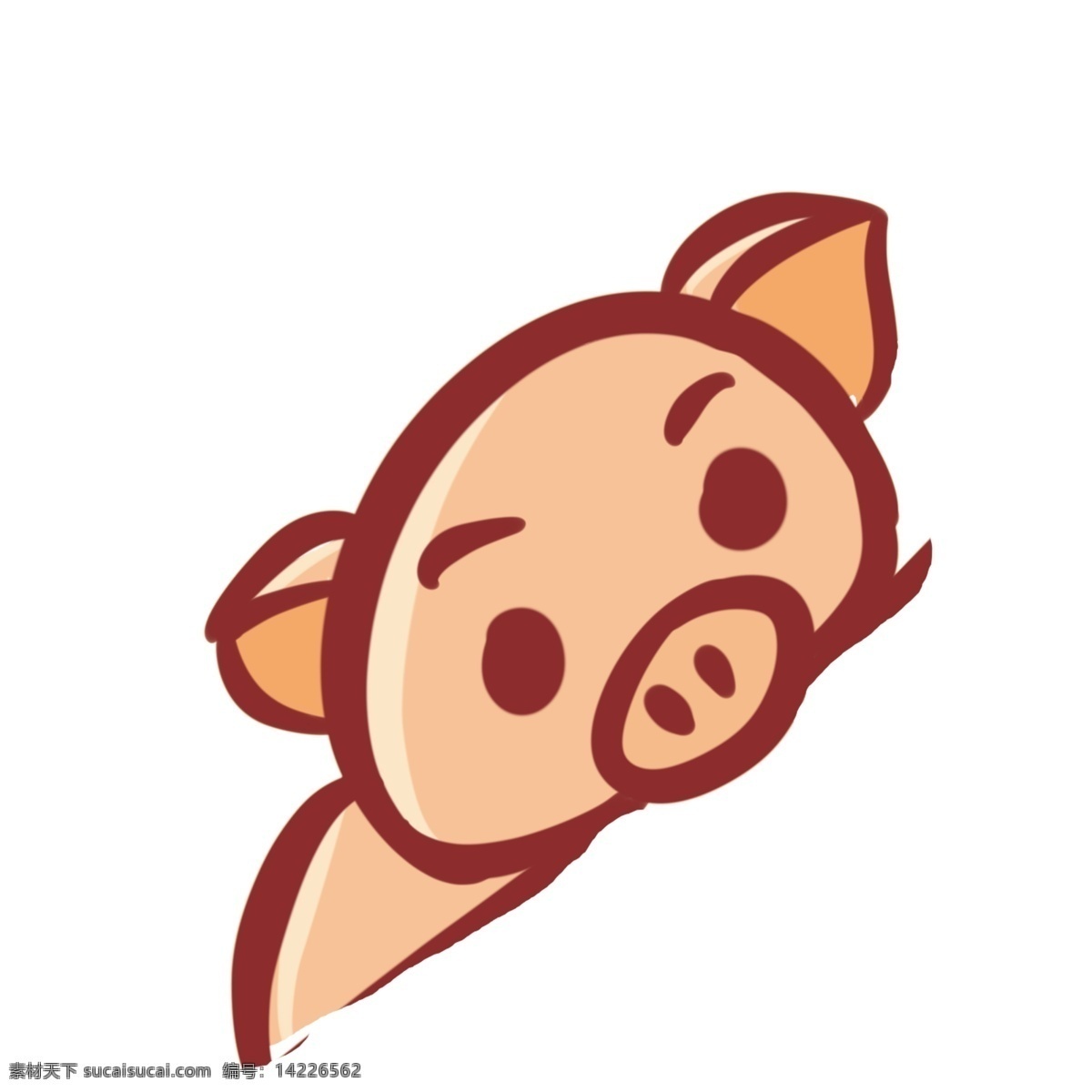 卡通 小 猪 免 抠 图 小动物 卡通动物 动物插画 可爱的猪猪 可爱的动物 卡通小猪猪 免抠图