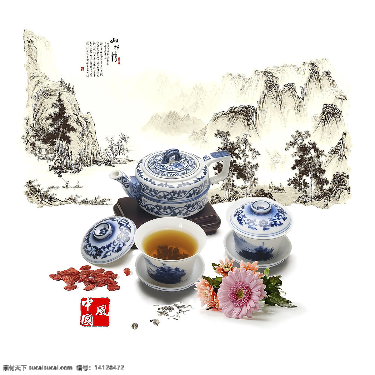 茶文化 茶道 中国风 装饰画 餐厅画 文化艺术 传统文化