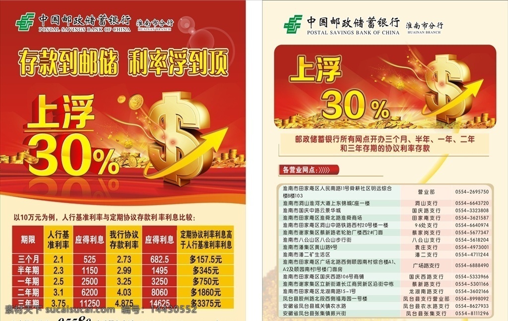 利息单页 钱币 金融单页 利息上调 利率单页 dm宣传单