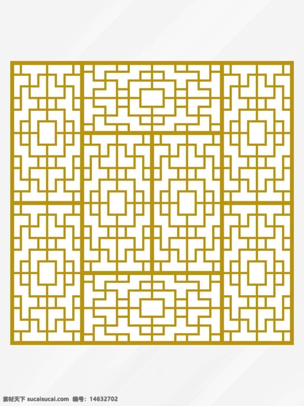 黄金色 古风 方块 多边形 屏风 背景 造型 纹理 底纹 对称 几何图案 传统风格 装饰图案 中式风格 简约设计