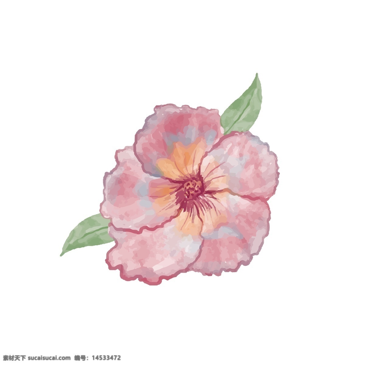 卡通 手绘 花朵 矢量 卡通的 手绘的 卡通花朵 卡通的花朵 手绘花朵 手绘的花朵 粉色花朵 粉色的花朵 绿色叶子 绿叶