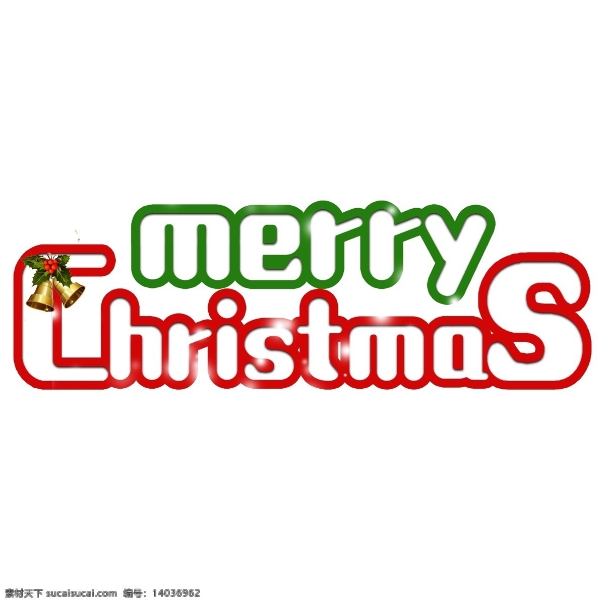 千 库 原创 merrychristmas 红色 铃铛 创意 绿色 喜庆 千库原创 圣诞