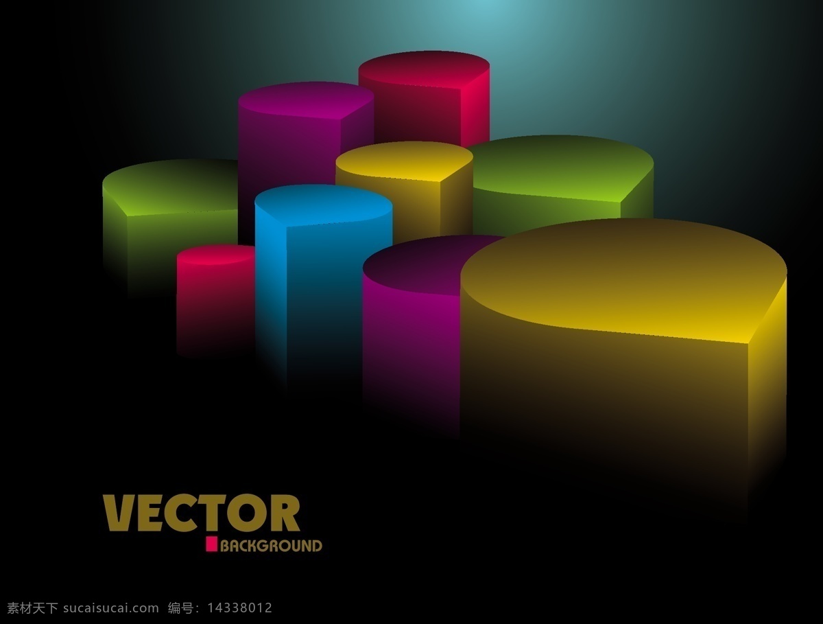 六 款 色彩斑斓 立体 背景 矢量 格式 空间感 立方体 色块 矢量素材 关键字 柱体 水晶之感 矢量图 其他矢量图