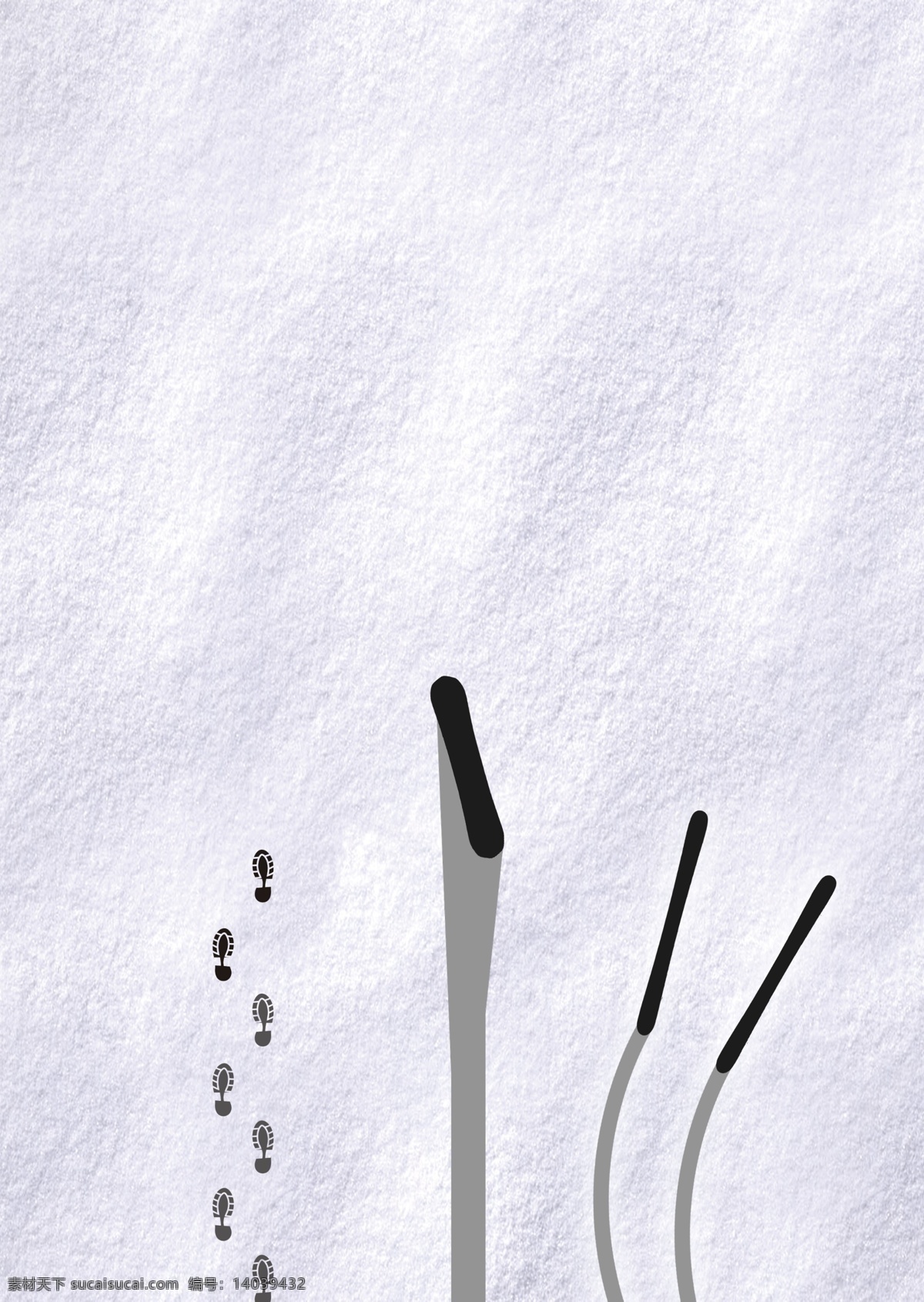 冬季 原创 首 滑 白色背景 滑雪 纯色 旅游海报 雪
