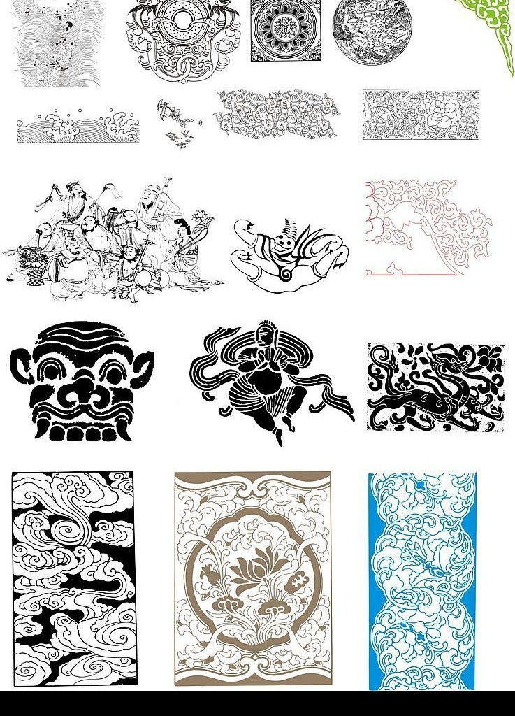 古典花纹 花纹 时尚 矢量图 图标 背景 矢量素材 古典 古代 底纹边框 矢量花纹 小图标 礼物 矢量图库