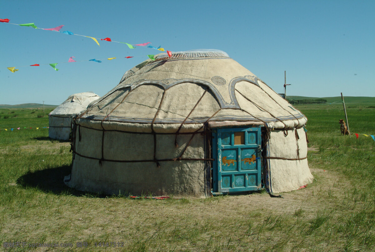 蒙古包 草原 草地 人文景观 旅游摄影