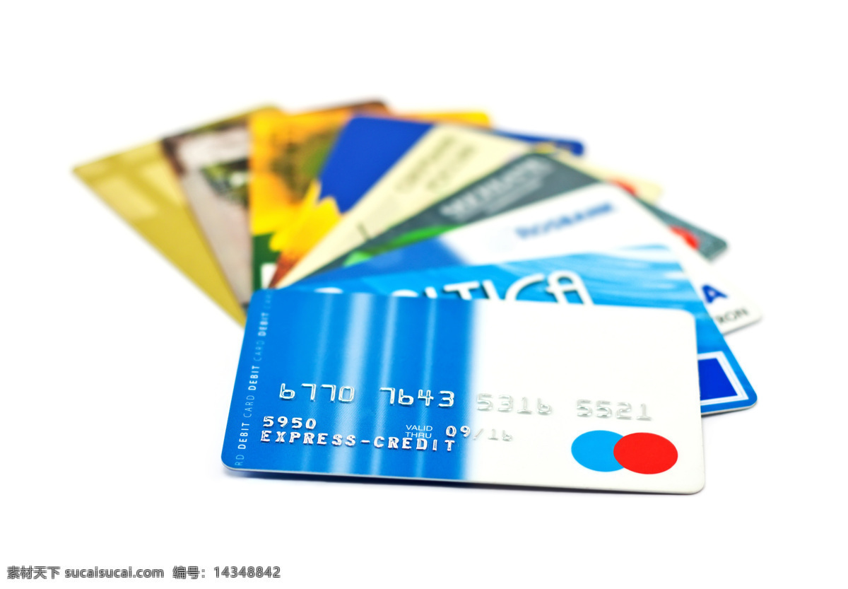 各种 银行卡 物品 卡片 磁卡 各种银行卡 金融货币 商务金融