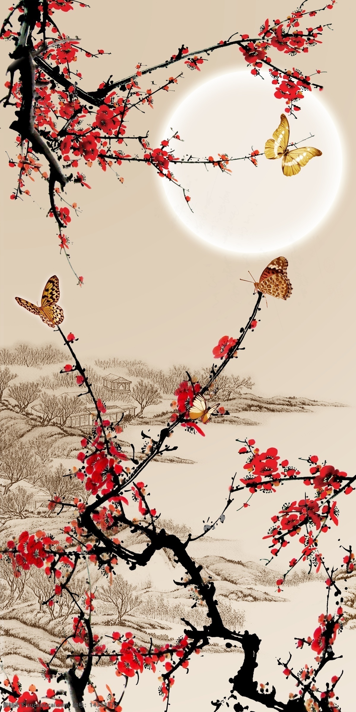 中式 梅花 喜上眉梢 玄关 背景 墙 客厅 书房 入户过道 竖版壁画 手绘花鸟 中式玄关 工笔花鸟 新中式 手绘 水墨画 山水画 工笔画 国画 禅境 禅意 新中式背景墙 玄关背景墙 玄关装饰画 水墨 抽象 壁画 背景墙 门厅玄关 过道玄关 鸟 水墨山水 山水 中式花鸟 中式山水 山水装饰画 中式背景 中式水墨 环境设计 无框画