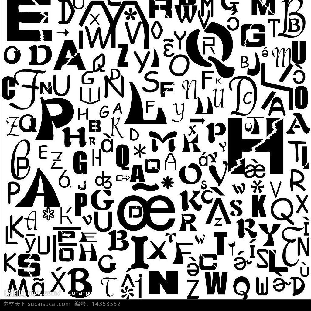字母拼图 底纹边框 底纹背景 矢量图库