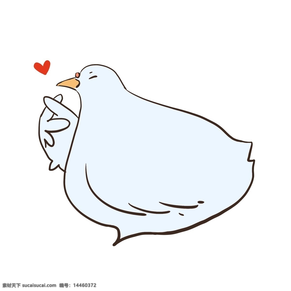 对话框 小鸡 爱心 卡通 可爱 趣味 手绘 鸽子 蓝色 浅色 灰色 童真 商业海报 广告招贴