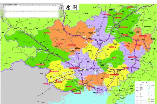 广西 高速公路 矢量 地图