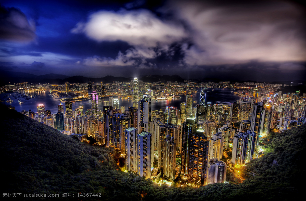 城市夜景 东方之珠 港湾 高楼大厦 海港 建筑群 建筑摄影 建筑园林 香港 夜景 香港夜景 维多利亚港湾 港岛 霓虹灯 装饰素材 灯饰素材