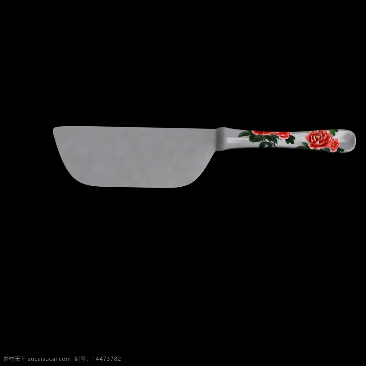 印花 创意 刀柄 插图 刀子 厨房用具插图 c4d 立体 印花刀具 大刀插图