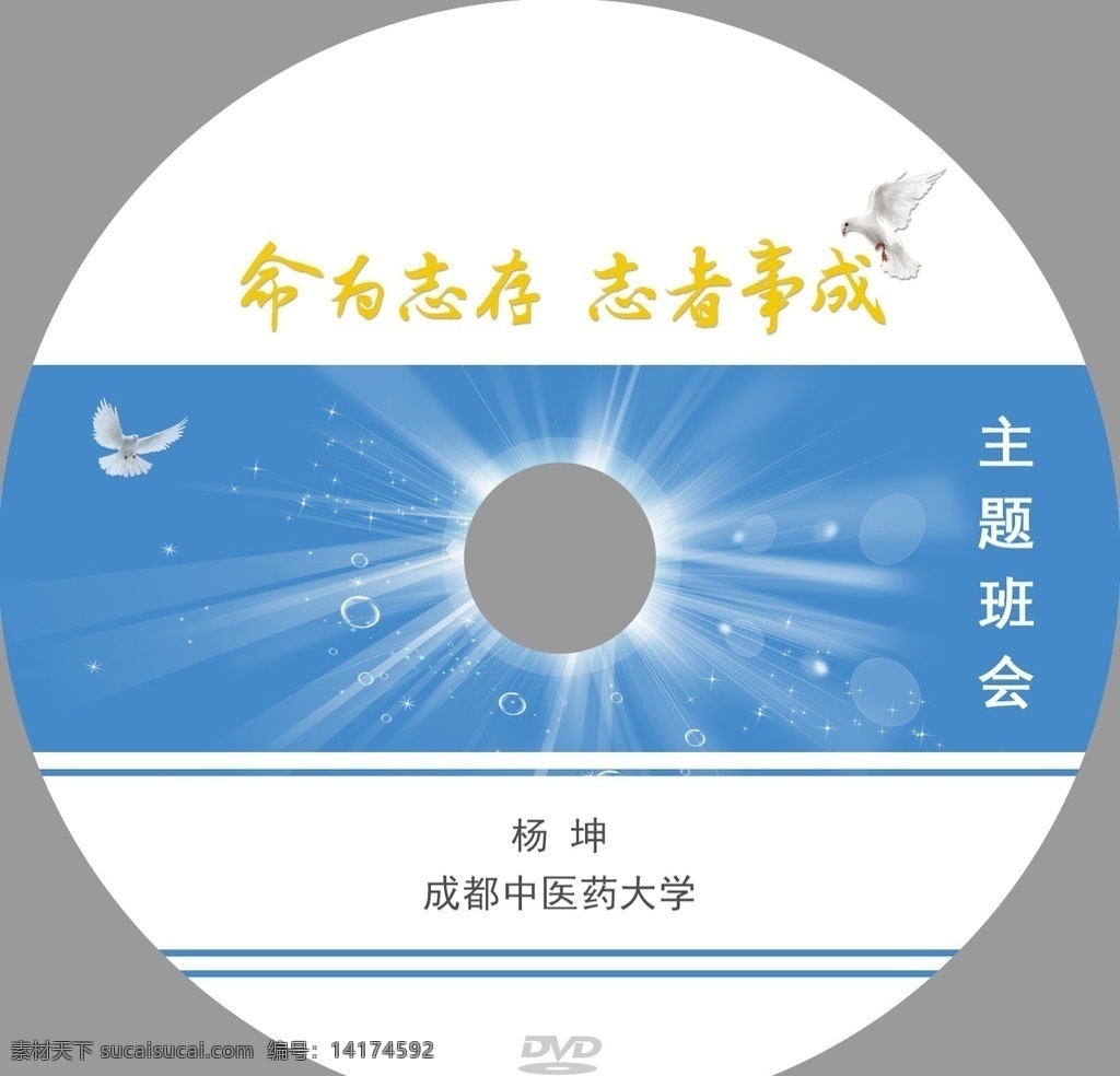 光盘光碟 光盘 光碟 封面设计 中国风 水墨 dvd 蓝色 简约 包装设计