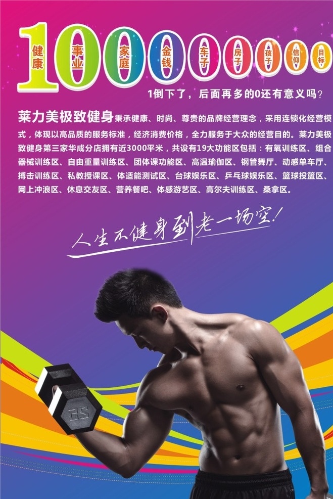 健身墙画 健身 壁画 健身口号 肌肉男 哑铃 户外广告 矢量 文化艺术 体育运动