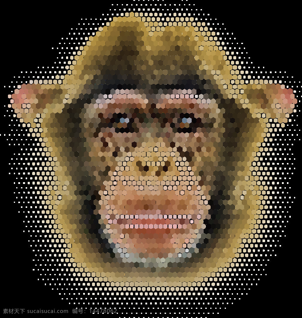 像素 颗粒 猴子 猴子尾巴 卡通素材 矢量猴子 卡通猴子 猴子logo 猴子图片 生物世界 野生动物