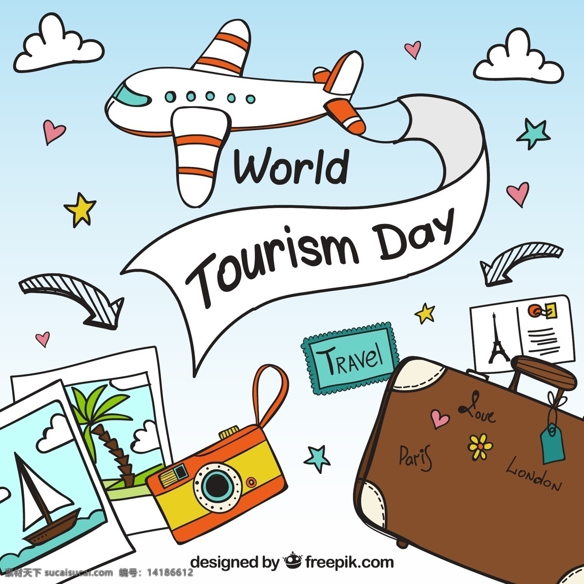 彩色世界 旅游 日 旅行 元素 矢量 素 旅游日 旅行元素