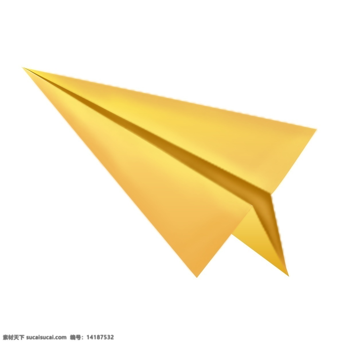 可爱 风 黄色 纸 飞机 免 抠 元素 纸飞机 免抠元素 透明素材 装饰元素